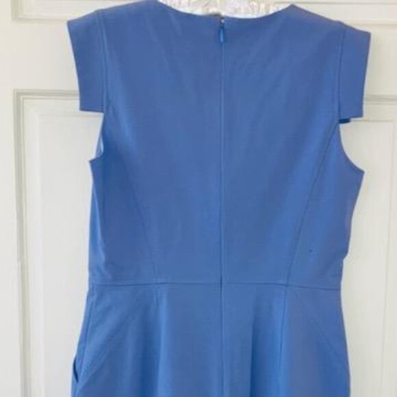 NWT J.Crew 365 Resume Sheath Periwinkle Blue Italian Stretch Wool Dress Sz 6 - Picture 5 of 11